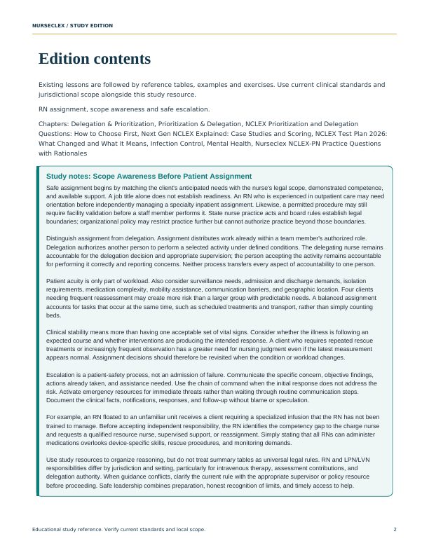 The Leadership, Delegation & Assignment Handbook - Contents