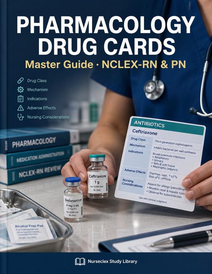 NCLEX Pharmacology Drug Cards Master Guide - Cover